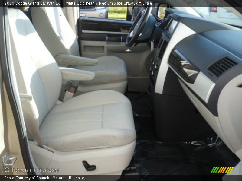 White Gold Pearl / Medium Slate Gray/Light Shale 2010 Dodge Grand Caravan SXT