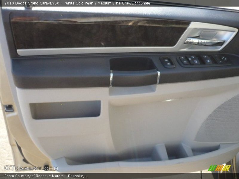 White Gold Pearl / Medium Slate Gray/Light Shale 2010 Dodge Grand Caravan SXT