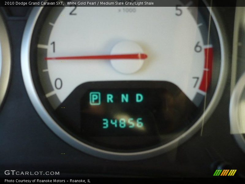 White Gold Pearl / Medium Slate Gray/Light Shale 2010 Dodge Grand Caravan SXT