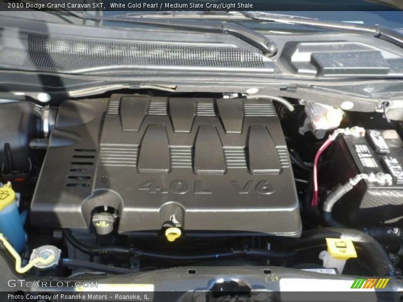 White Gold Pearl / Medium Slate Gray/Light Shale 2010 Dodge Grand Caravan SXT