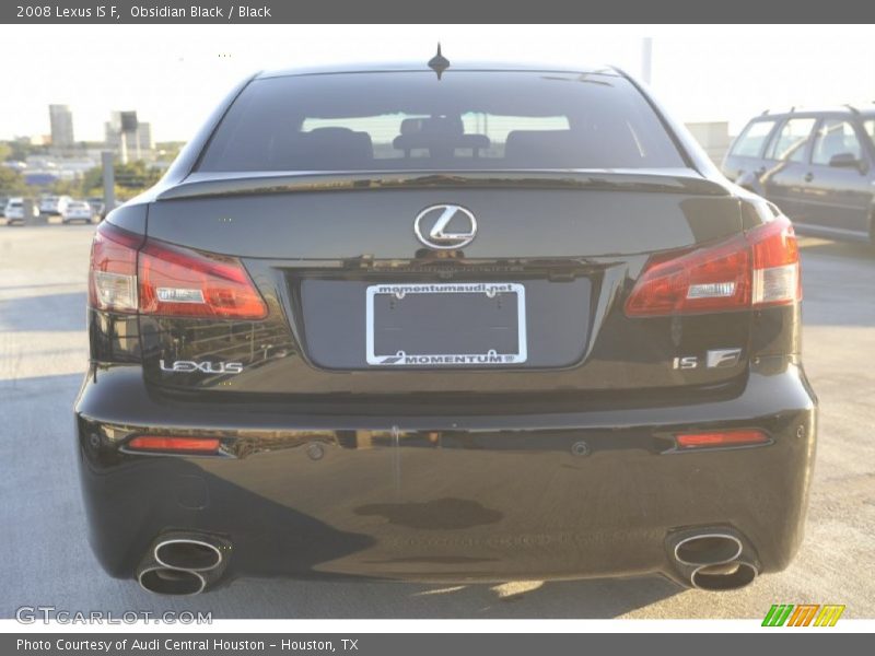 Obsidian Black / Black 2008 Lexus IS F