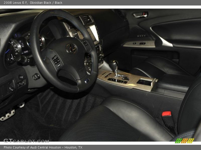  2008 IS F Black Interior