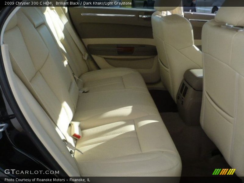 Brilliant Black / Dark Khaki/Light Graystone 2009 Chrysler 300 C HEMI