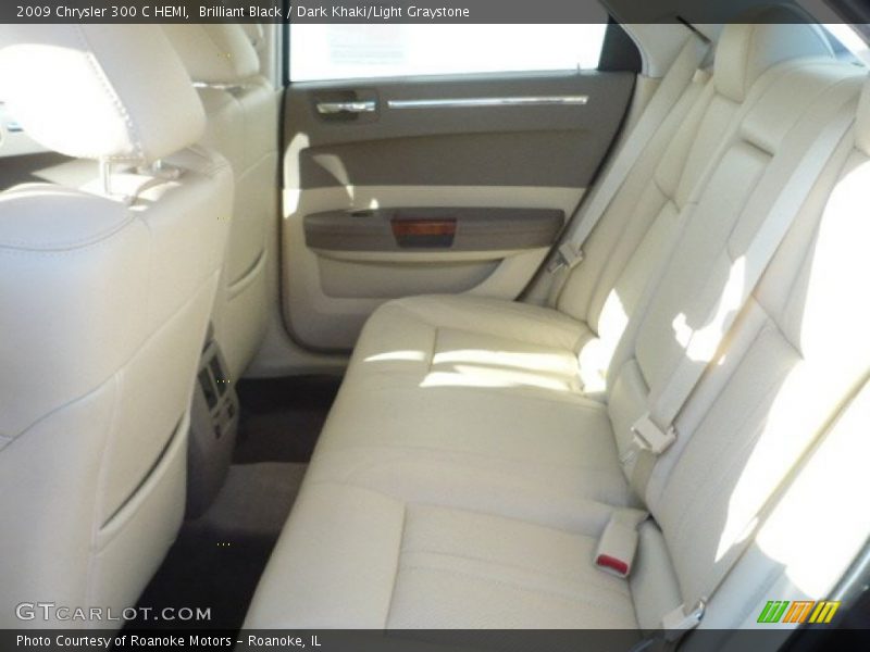Brilliant Black / Dark Khaki/Light Graystone 2009 Chrysler 300 C HEMI