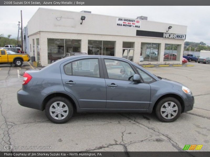 Azure Grey Metallic / Beige 2008 Suzuki SX4 Sedan