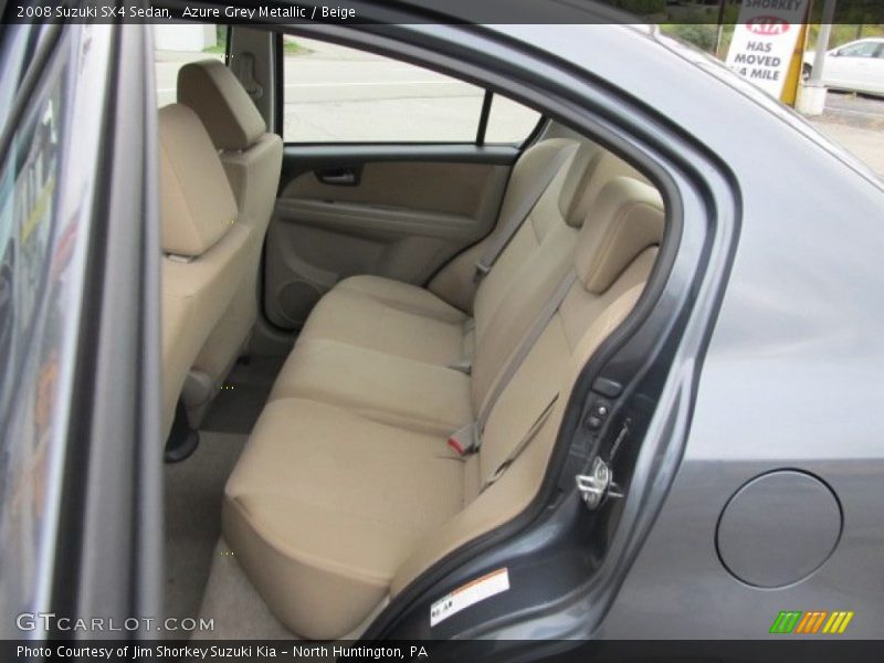 Azure Grey Metallic / Beige 2008 Suzuki SX4 Sedan