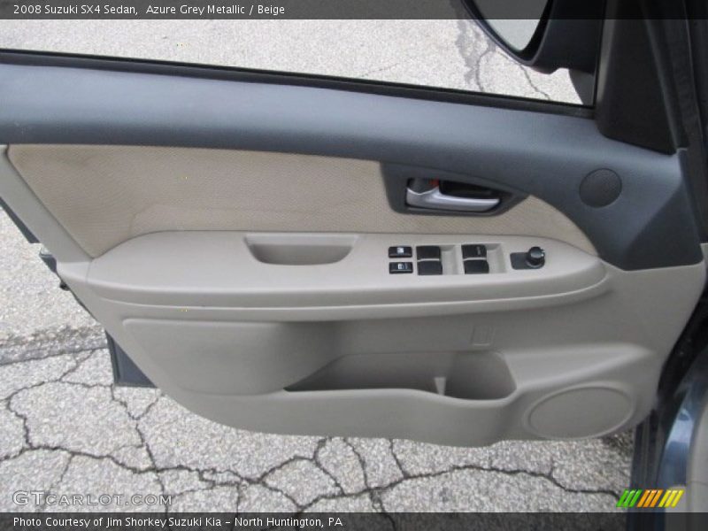 Azure Grey Metallic / Beige 2008 Suzuki SX4 Sedan
