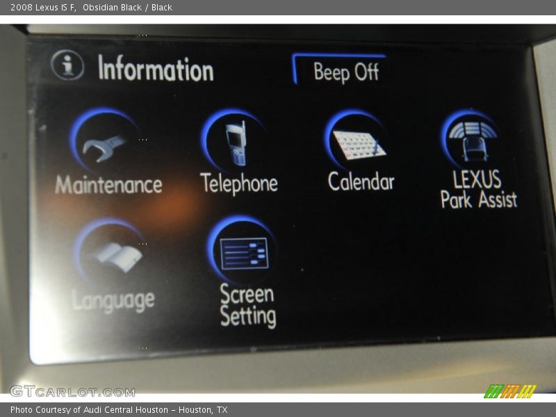 Obsidian Black / Black 2008 Lexus IS F