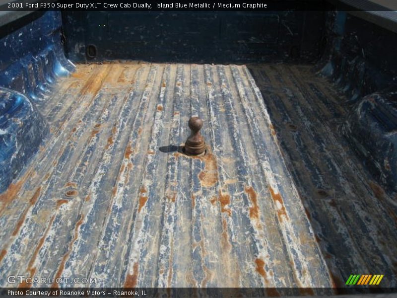 Island Blue Metallic / Medium Graphite 2001 Ford F350 Super Duty XLT Crew Cab Dually