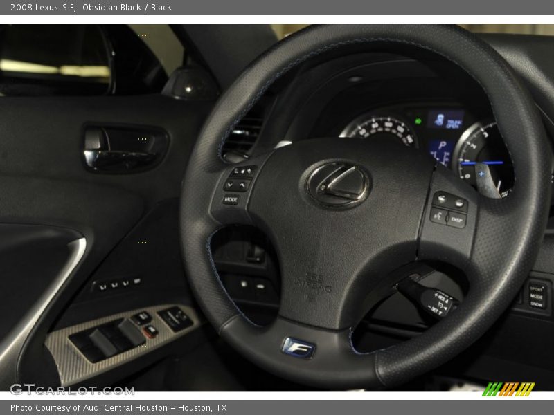 Obsidian Black / Black 2008 Lexus IS F
