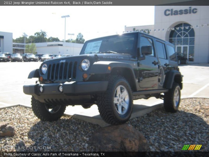Black / Black/Dark Saddle 2012 Jeep Wrangler Unlimited Rubicon 4x4