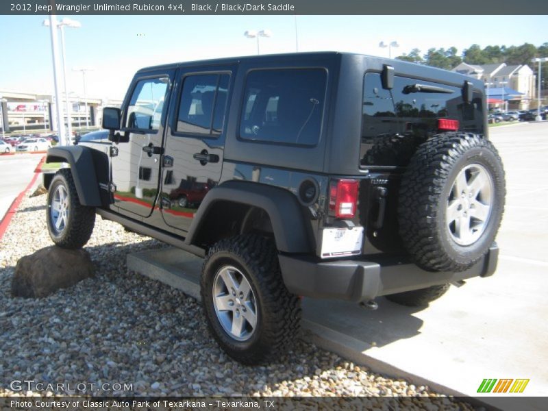 Black / Black/Dark Saddle 2012 Jeep Wrangler Unlimited Rubicon 4x4