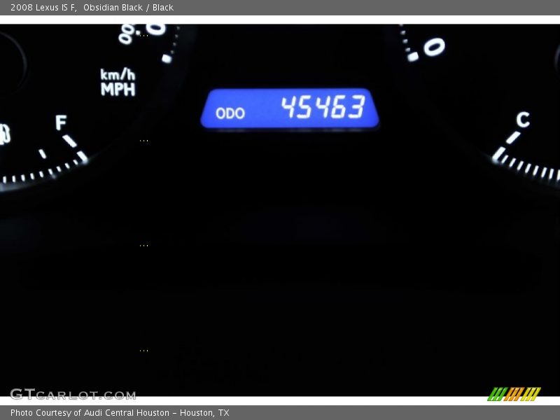 Obsidian Black / Black 2008 Lexus IS F