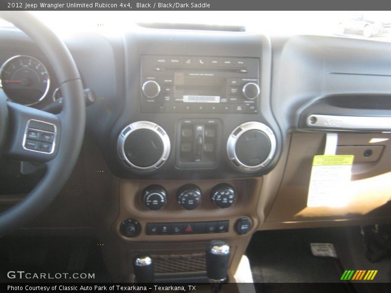 Black / Black/Dark Saddle 2012 Jeep Wrangler Unlimited Rubicon 4x4