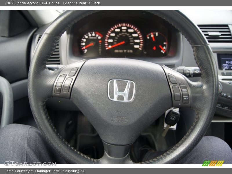 Graphite Pearl / Black 2007 Honda Accord EX-L Coupe