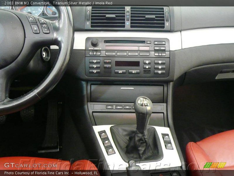Titanium Silver Metallic / Imola Red 2003 BMW M3 Convertible