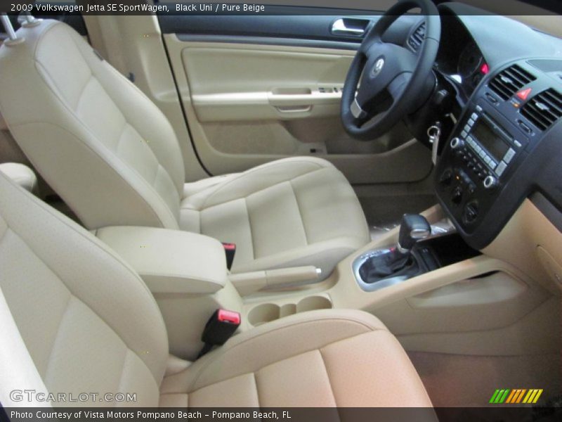 Black Uni / Pure Beige 2009 Volkswagen Jetta SE SportWagen