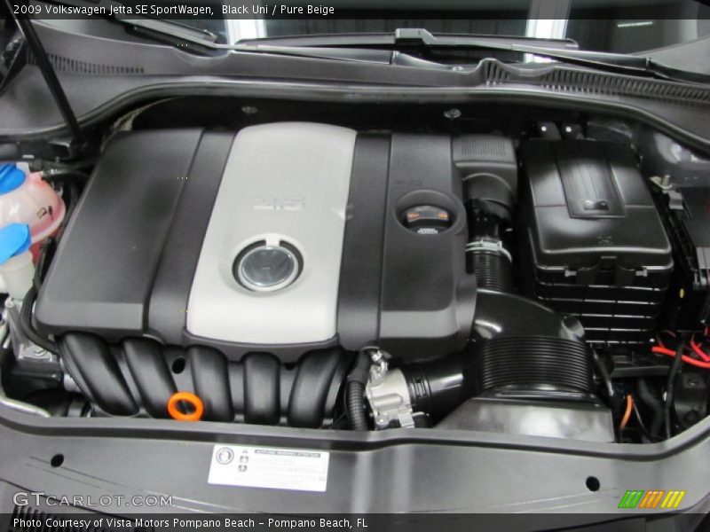 Black Uni / Pure Beige 2009 Volkswagen Jetta SE SportWagen