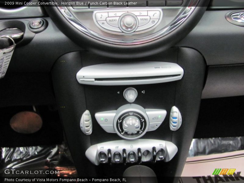 Horizon Blue / Punch Carbon Black Leather 2009 Mini Cooper Convertible