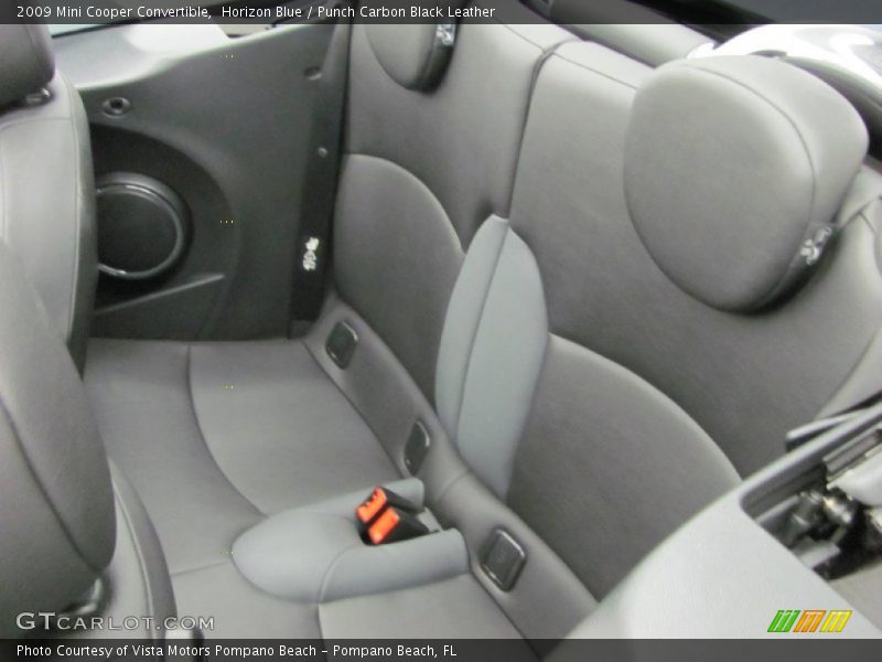 Horizon Blue / Punch Carbon Black Leather 2009 Mini Cooper Convertible