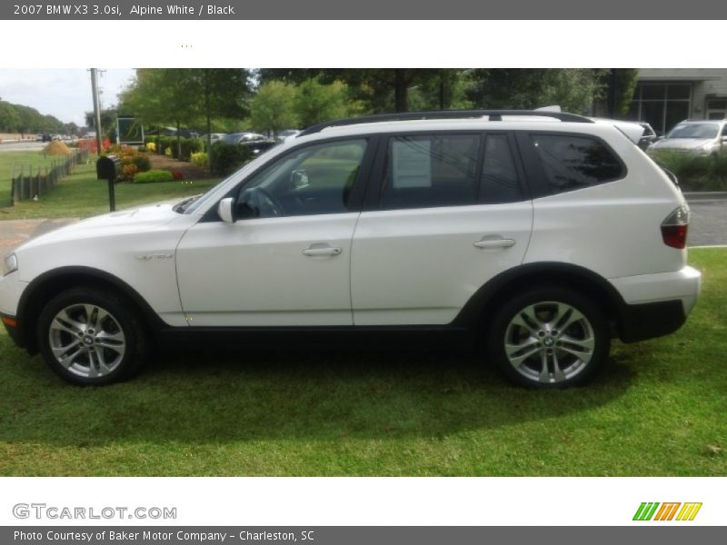 Alpine White / Black 2007 BMW X3 3.0si