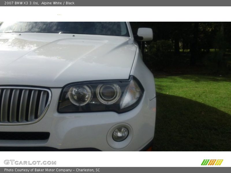 Alpine White / Black 2007 BMW X3 3.0si