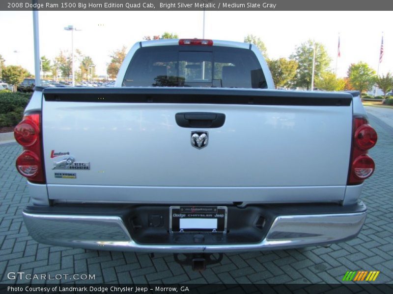 Bright Silver Metallic / Medium Slate Gray 2008 Dodge Ram 1500 Big Horn Edition Quad Cab