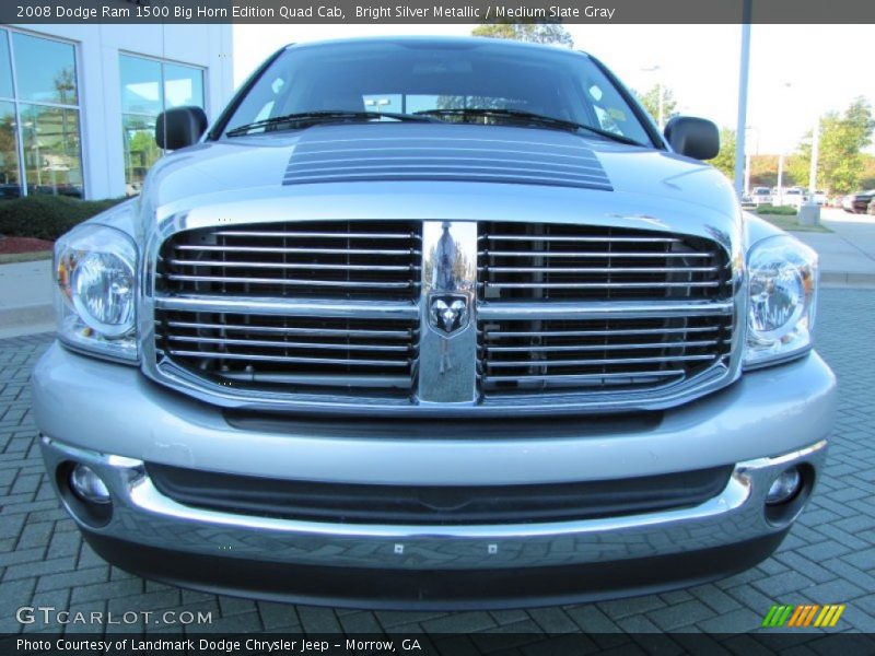 Bright Silver Metallic / Medium Slate Gray 2008 Dodge Ram 1500 Big Horn Edition Quad Cab