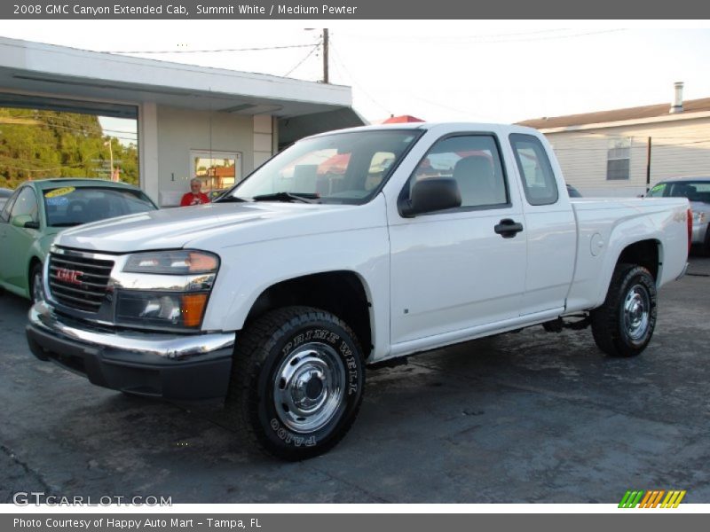 Summit White / Medium Pewter 2008 GMC Canyon Extended Cab