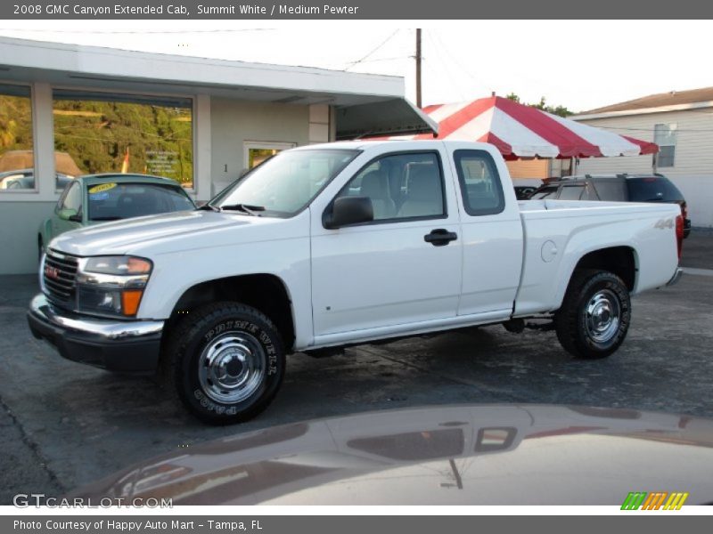 Summit White / Medium Pewter 2008 GMC Canyon Extended Cab