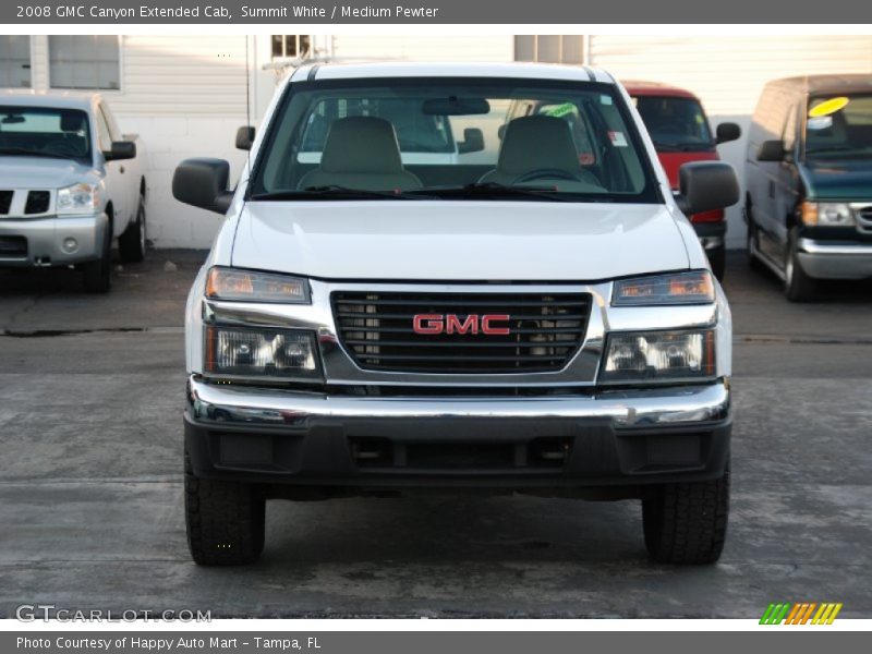 Summit White / Medium Pewter 2008 GMC Canyon Extended Cab