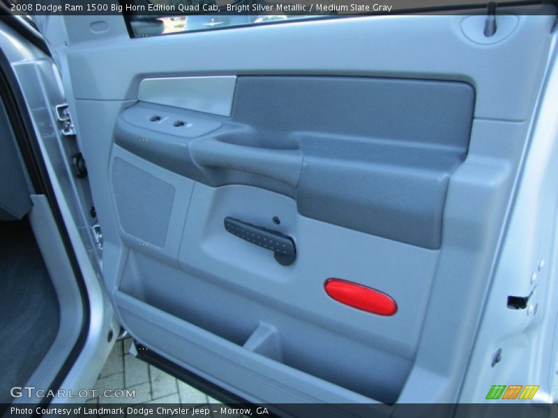 Bright Silver Metallic / Medium Slate Gray 2008 Dodge Ram 1500 Big Horn Edition Quad Cab