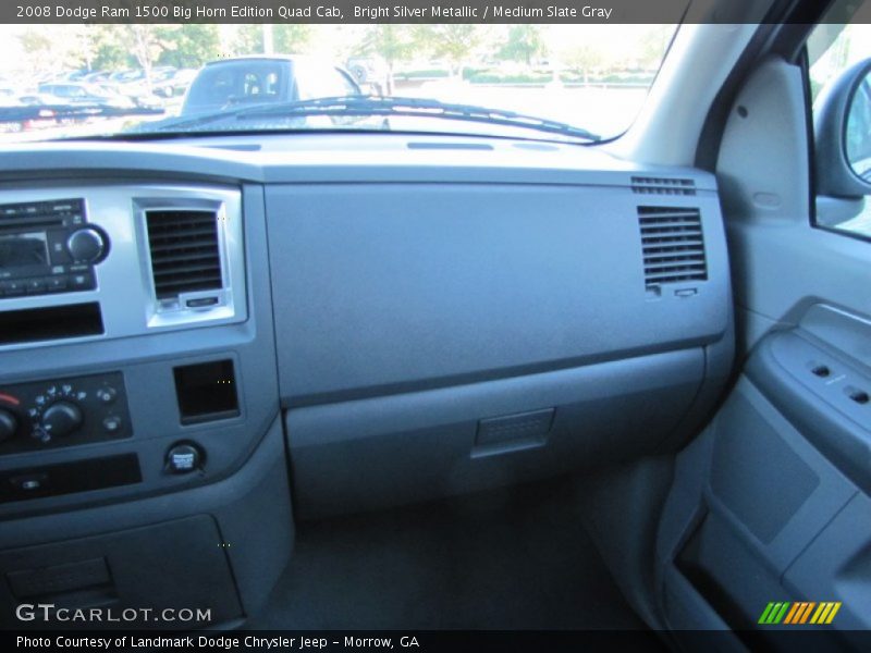 Bright Silver Metallic / Medium Slate Gray 2008 Dodge Ram 1500 Big Horn Edition Quad Cab