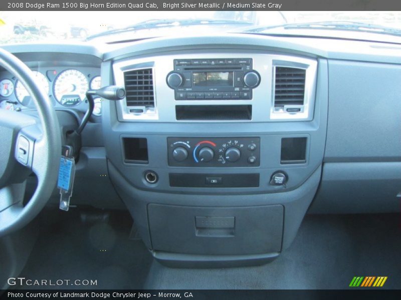 Bright Silver Metallic / Medium Slate Gray 2008 Dodge Ram 1500 Big Horn Edition Quad Cab