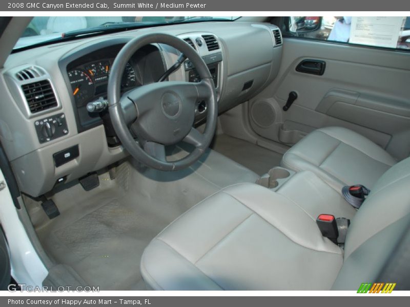 Summit White / Medium Pewter 2008 GMC Canyon Extended Cab