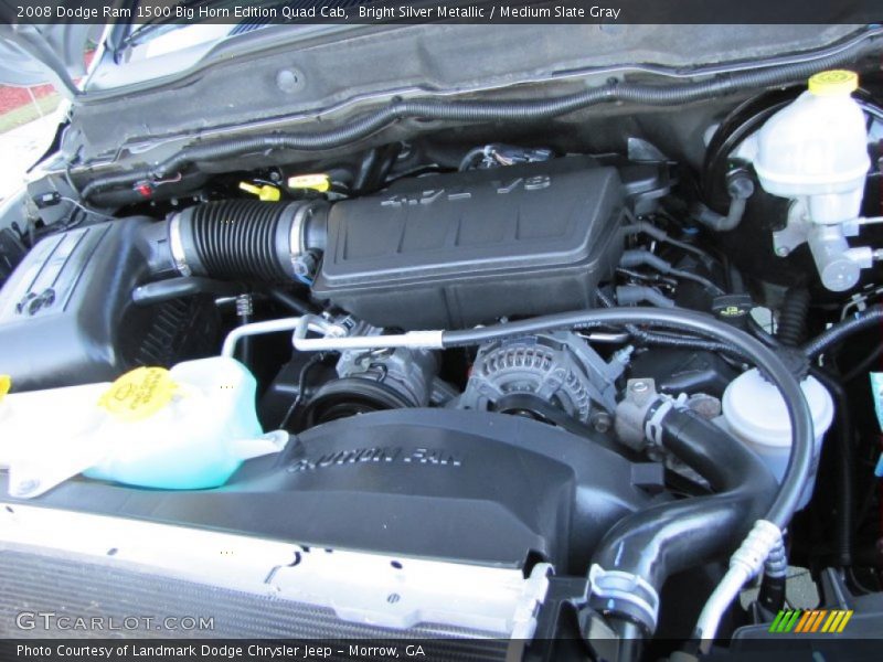 Bright Silver Metallic / Medium Slate Gray 2008 Dodge Ram 1500 Big Horn Edition Quad Cab