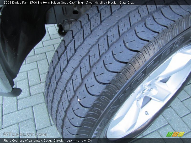 Bright Silver Metallic / Medium Slate Gray 2008 Dodge Ram 1500 Big Horn Edition Quad Cab