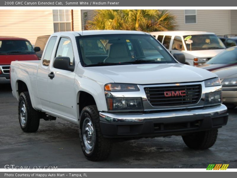 Summit White / Medium Pewter 2008 GMC Canyon Extended Cab
