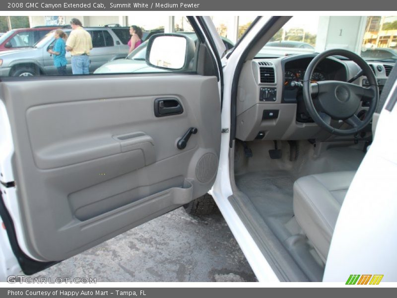 Summit White / Medium Pewter 2008 GMC Canyon Extended Cab