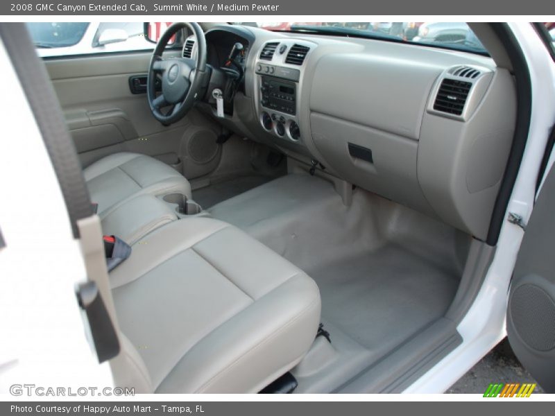 Summit White / Medium Pewter 2008 GMC Canyon Extended Cab