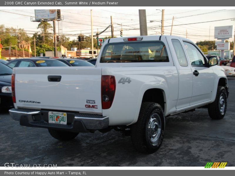 Summit White / Medium Pewter 2008 GMC Canyon Extended Cab