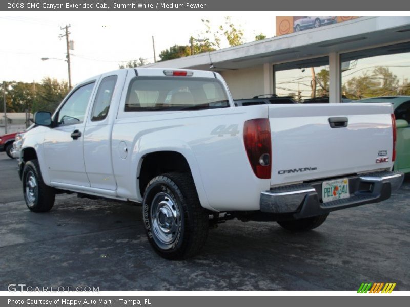 Summit White / Medium Pewter 2008 GMC Canyon Extended Cab