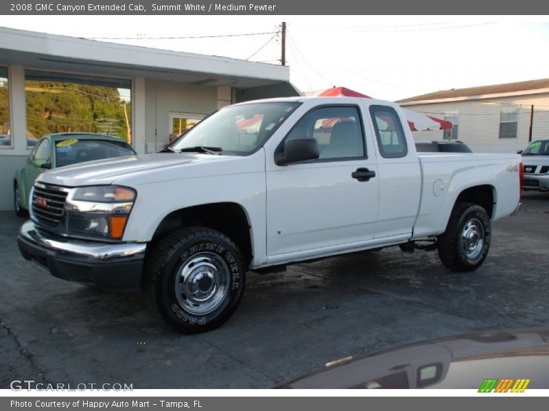 Summit White / Medium Pewter 2008 GMC Canyon Extended Cab