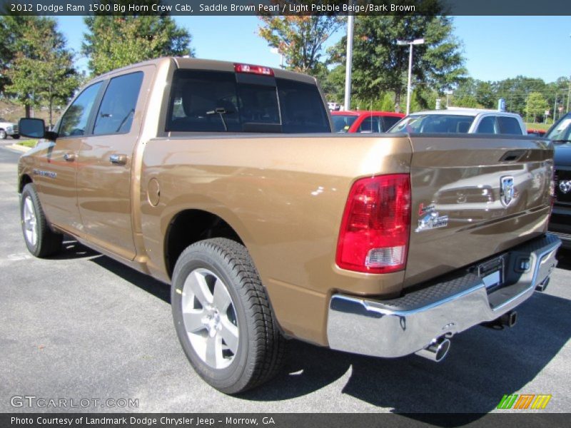 Saddle Brown Pearl / Light Pebble Beige/Bark Brown 2012 Dodge Ram 1500 Big Horn Crew Cab