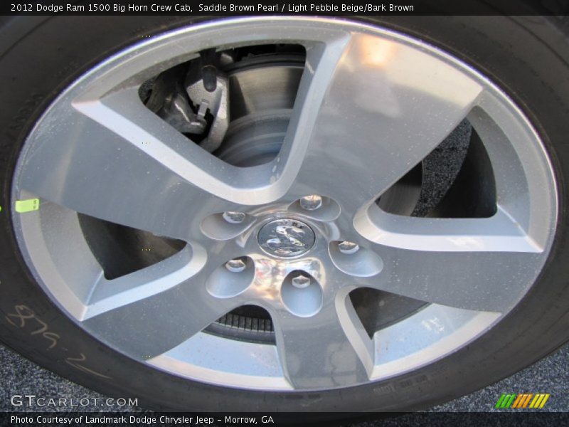 Saddle Brown Pearl / Light Pebble Beige/Bark Brown 2012 Dodge Ram 1500 Big Horn Crew Cab