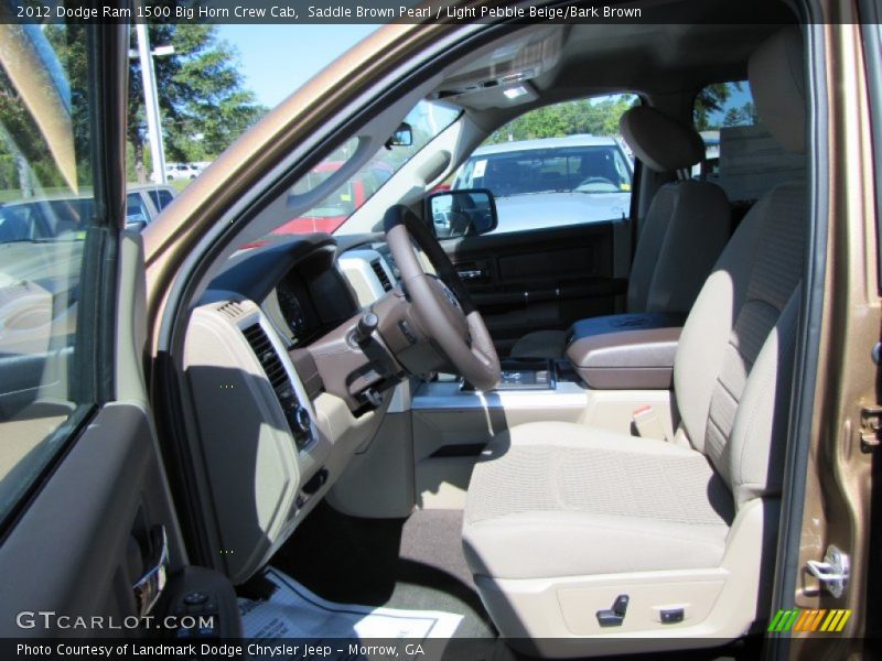 Saddle Brown Pearl / Light Pebble Beige/Bark Brown 2012 Dodge Ram 1500 Big Horn Crew Cab