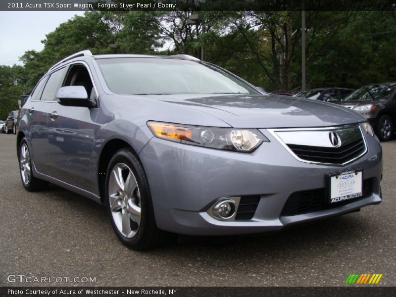 Forged Silver Pearl / Ebony 2011 Acura TSX Sport Wagon