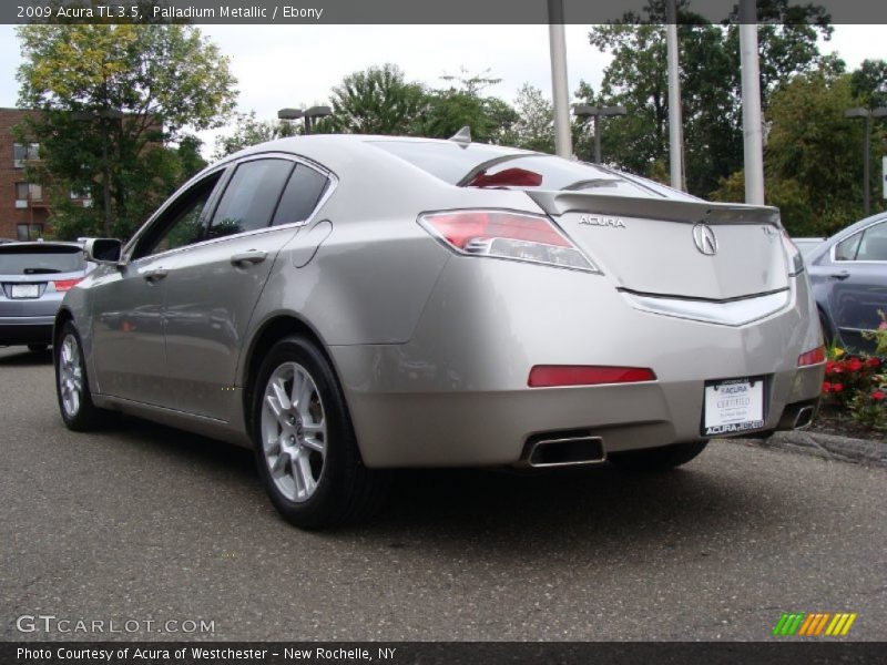 Palladium Metallic / Ebony 2009 Acura TL 3.5