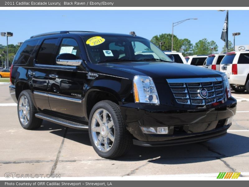 Black Raven / Ebony/Ebony 2011 Cadillac Escalade Luxury