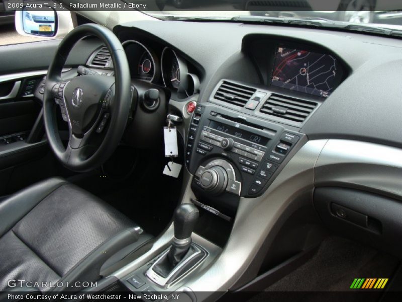 Palladium Metallic / Ebony 2009 Acura TL 3.5